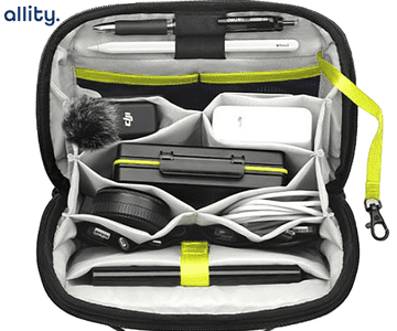 Allity ATB-100 organizator/torba za pribor, 2,4 l, 18 džepova, vodootporna, crna