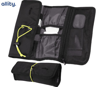 Allity ATB-200 organizator za dodatke / torbica, ROLL-UP, 10 žepov, vodoodporen, črn