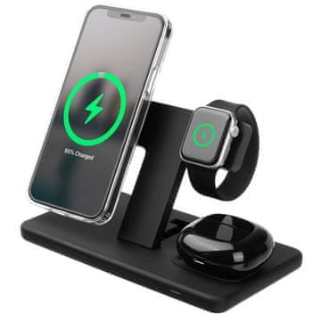 FIXED Bežični punjač MagPowerstation 3v1 - black