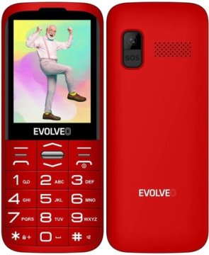 Evolveo Mobilni telefon EasyPhone XO crveni