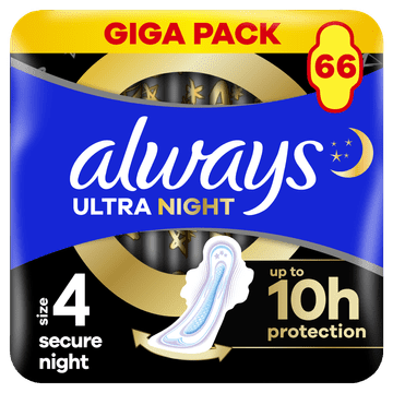 Always Ultra Night XXL higijenski ulošci, 66/1