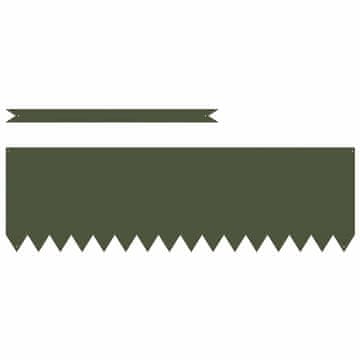 Vidaxl Ograda oko Travnjaka 10 pcs Maslinasto zelena