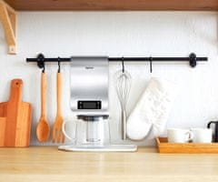 Alpina Digitalna kuhinjska vaga, max 5kg, LCD zaslon, funkcija TARA, automatsko uključivanje / isključivanje, prikaz temperature, timer / mjerač vremena, nehrđajući čelik, srebrna