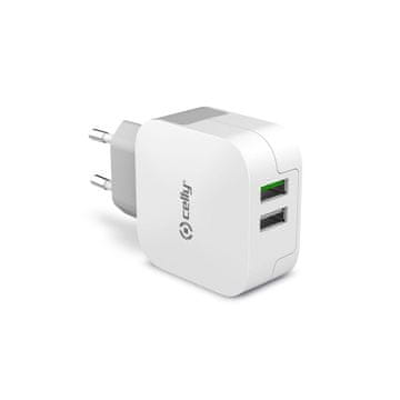 CELLY USB zidni punjač 2xUSB 3.4A 17W brzi