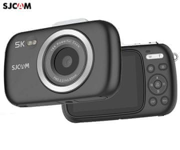 SJCAM ZV100 digitalna kamera, 5K Ultra HD+, 80MP, mikrofon, zvučnik, crna