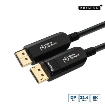 MicroConnect DisplayPort 1.4, 8K@60Hz, optičko vlakno, 15m