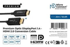 MicroConnect Premium Optic DP - HDMI kabel