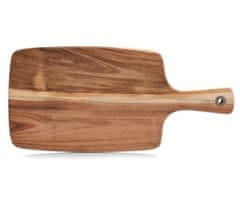 Alpina Daska za serviranje i rezanje XXL, izdržljivo drvo, jednostavno čišćenje, 57x30x2cm, smeđa