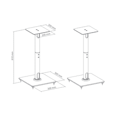 S-box Podni stalak za zvučnik SB-76M