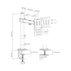 S-box Stolni nosač LCD-351/1-3