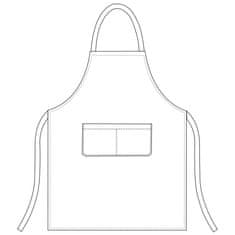 Egochef Kuharska pregača / 90x70cm /bijela/ 2kom