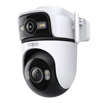 TP-Link Tapo C545D 3MP 2K + 3MP 2K dvostruka nadzorna kamera, vanjska, panoramska/nagibna, u boji (TAPO C545D)