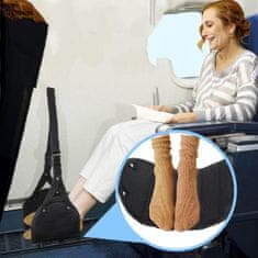 HOME & MARKER® Podesiva viseća mreža za noge s memorijskom pjenom, ergonomska, prijenosna | FOOTHANG