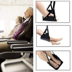 HOME & MARKER® Podesiva viseća mreža za noge s memorijskom pjenom, ergonomska, prijenosna | FOOTHANG