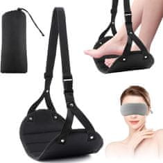 HOME & MARKER® Podesiva viseća mreža za noge s memorijskom pjenom, ergonomska, prijenosna | FOOTHANG