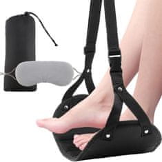 HOME & MARKER® Podesiva viseća mreža za noge s memorijskom pjenom, ergonomska, prijenosna | FOOTHANG