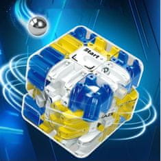 JOJOY® 3D mozgalica labirint kocka, edukativna igra za djecu i odrasle, ABS 7x7 cm | THINKCUBE Plava