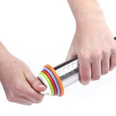 HOME & MARKER® Podesivi valjak za tijesto od nehrđajućeg čelika, 4 prstena za debljinu | THICKROLL