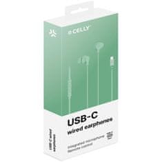 CELLY Slušalice u uhu USB C 1,2 m mikrofon