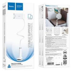 Hoco HD10 stolni držač za mobitel 4,5 - 7'' / tablet 8 - 13'', bijeli