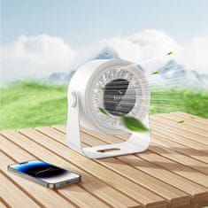 Hoco HX66 bežični stolni ventilator, bijeli