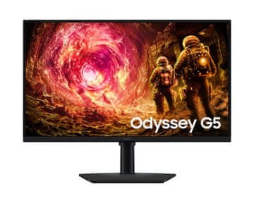 Samsung Odyssey G5 G50F monitor, 68,5 cm (27), QuadHD, 180Hz, Fast IPS, crni (LS27FG502EUXEN)