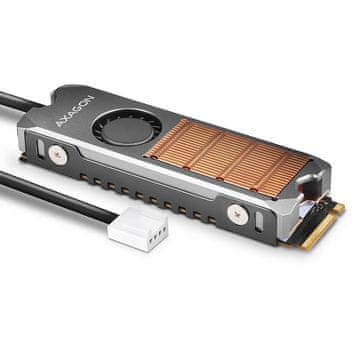 AXAGON Clr-m2fan bakreni hladnjak s ventilatorom za dvostrane M.2 SSD diskove, visina 13 mm