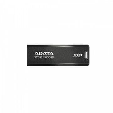 AData Vanjski SSD disk SC610 1000 GB USB3.2a Gen2 crni