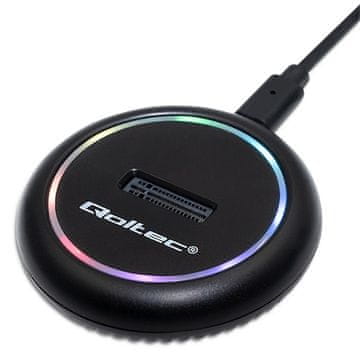 Qoltec Priključna stanica za SSD diskove m.2 | nvme | sata | usb-c | 2tb