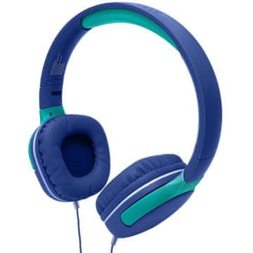 Northix KidsBeat 2 dječje slušalice 85 dB, 3,5 mm, s mikrofonom, plave