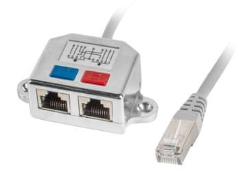 Lanberg Adapter razdjelnik lan rj-45 - 2x rj-45 ftp