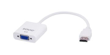 SAVIO Adapter Savio CL-27/B (HDMI M - D-Sub (VGA) F; 0,10m; bijele boje)