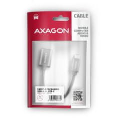 AXAGON Rucm-afac kabel adapter usb 3.2 gen 1 type-c muški -> type-a ženski, 0,2m, 3A, alu