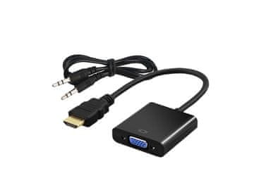 SAVIO Adapter Savio CL-23/B (HDMI M - D-SUB (VGA) F; 0,20m; crni)