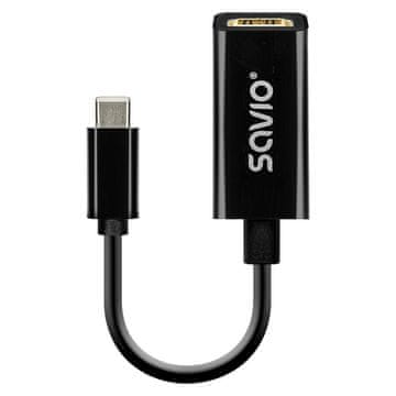 SAVIO Adapter usb-c (m) - hdmi (ž), 4k, 30hz, plastika, ak-79
