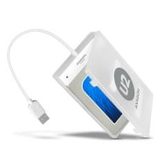 AXAGON Adsa-1s adapter usb 2.0 sata za brzo spajanje 2.5" ssd/hdd s kutijom