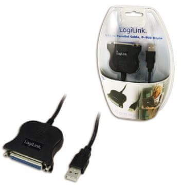 LogiLink Adapter usb na dsub-25pin, 1,5m