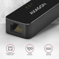 AXAGON Ade-xr mrežna kartica fast ethernet adapter, usb2.0, automatska instalacija