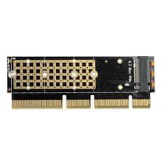 AXAGON Pcem2-1u unutarnji adapter pcie x16/x8/x4, m.2 nvme m-key slot, 1u