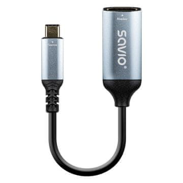 SAVIO Adapter usb-c (m) - hdmi (ž), 4k, 60hz, aluminij, ak-78