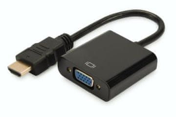 Digitus Konverter/adapter audio-video hdmi u vga, 1080p fhd, s audio 3.5mm minijack