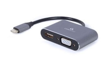 Gembird Adapter usb-c na hdmi vga