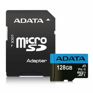 AData Memorijska kartica s adapterom Adata Premier AUSDX128GUICL10A1-RA1 (128GB; Class 10; + adapter)