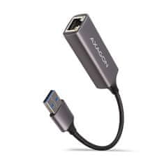 AXAGON Ade-tr gigabitni ethernet mrežni adapter, USB-A 3.2 gen 1, automatska instalacija, metalni, titan siva