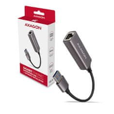 AXAGON Ade-tr gigabitni ethernet mrežni adapter, USB-A 3.2 gen 1, automatska instalacija, metalni, titan siva