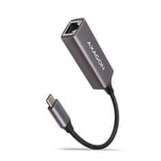 AXAGON Ade-trc gigabit ethernet mrežna kartica, usb-c 3.2 gen 1 adapter, automatska instalacija, metalni, titan siva