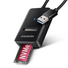 AXAGON Adm2-am adapter usb3.2 gen 2 m.2 nvme/sata ssd 10gbps 10cm usb-a kabel