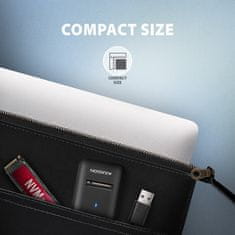 AXAGON Adm2-am adapter usb3.2 gen 2 m.2 nvme/sata ssd 10gbps 10cm usb-a kabel