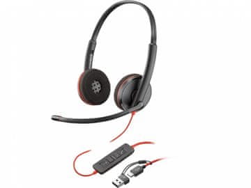Poly Slušalice blackwire 3220 stereo usb-c headset +usb-c/a adapter 8x228a