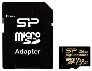 Silicon Power Silicon power microsdxc visoke izdržljivosti 256gb v30 + adapter
